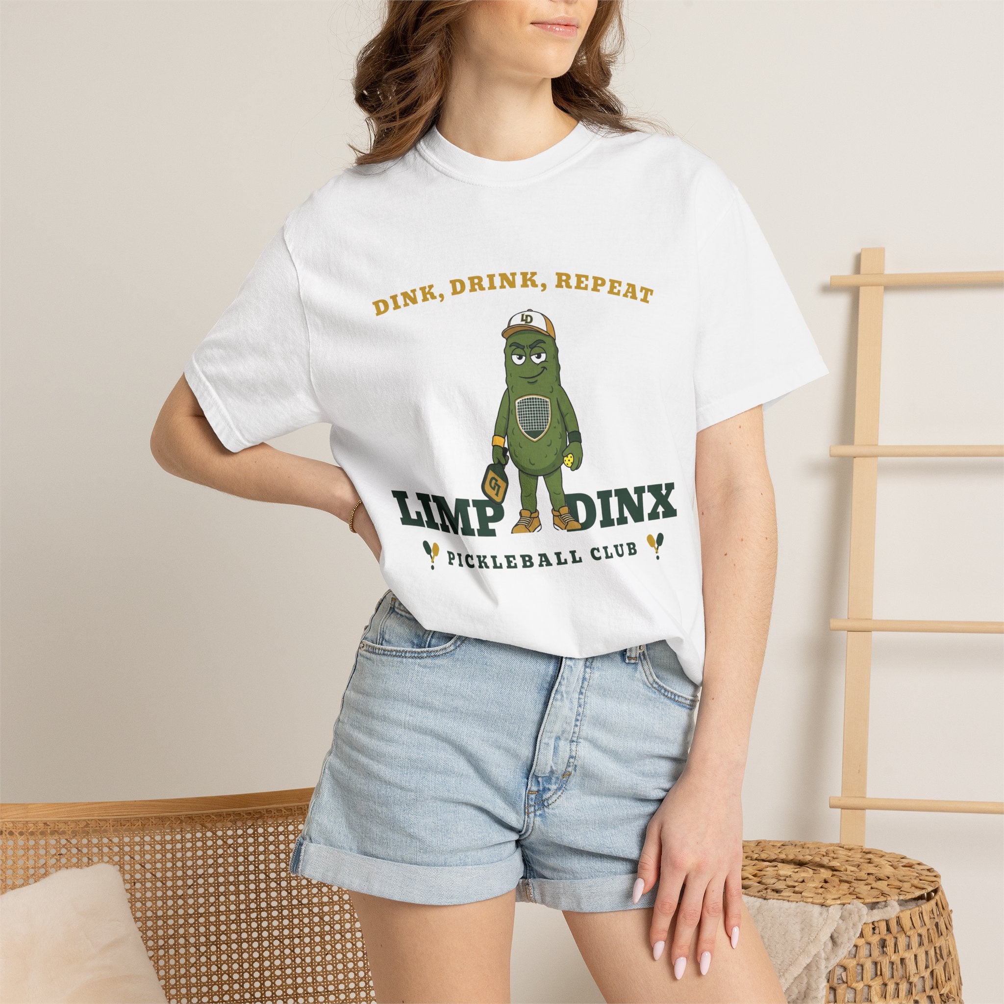 Dink. Drink. Repeat. Tee — Limp Dinx Pickleball Club | Funny Pickleball Shirt