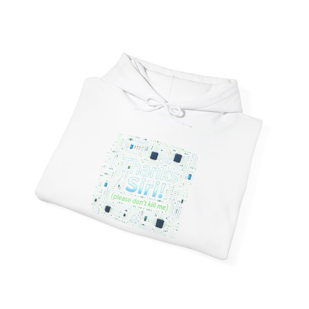 Thanks Siri Tech Pattern Hoodie