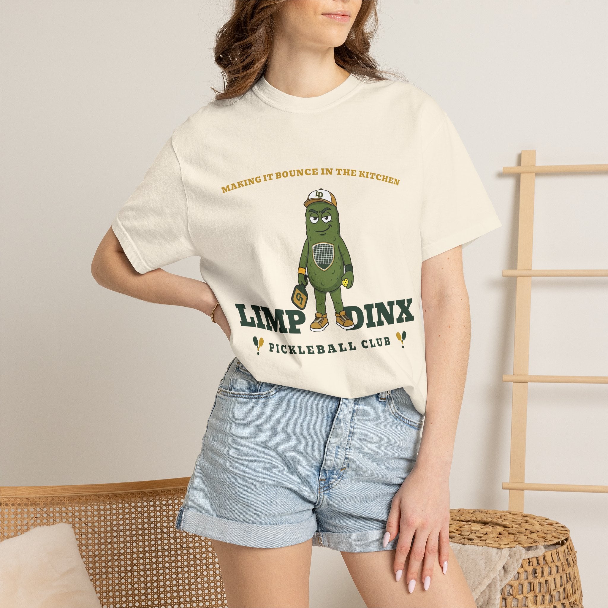 Making It Bounce in the Kitchen Tee — Limp Dinx Pickleball Club | Funny Pickleball Shirt