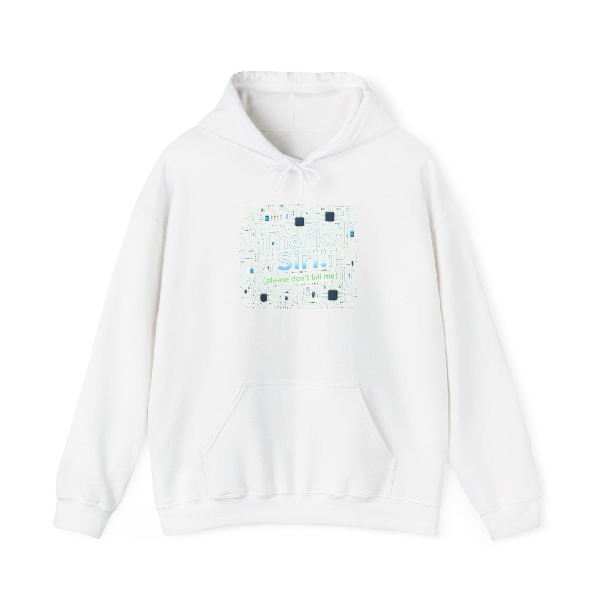 Thanks Siri Tech Pattern Hoodie