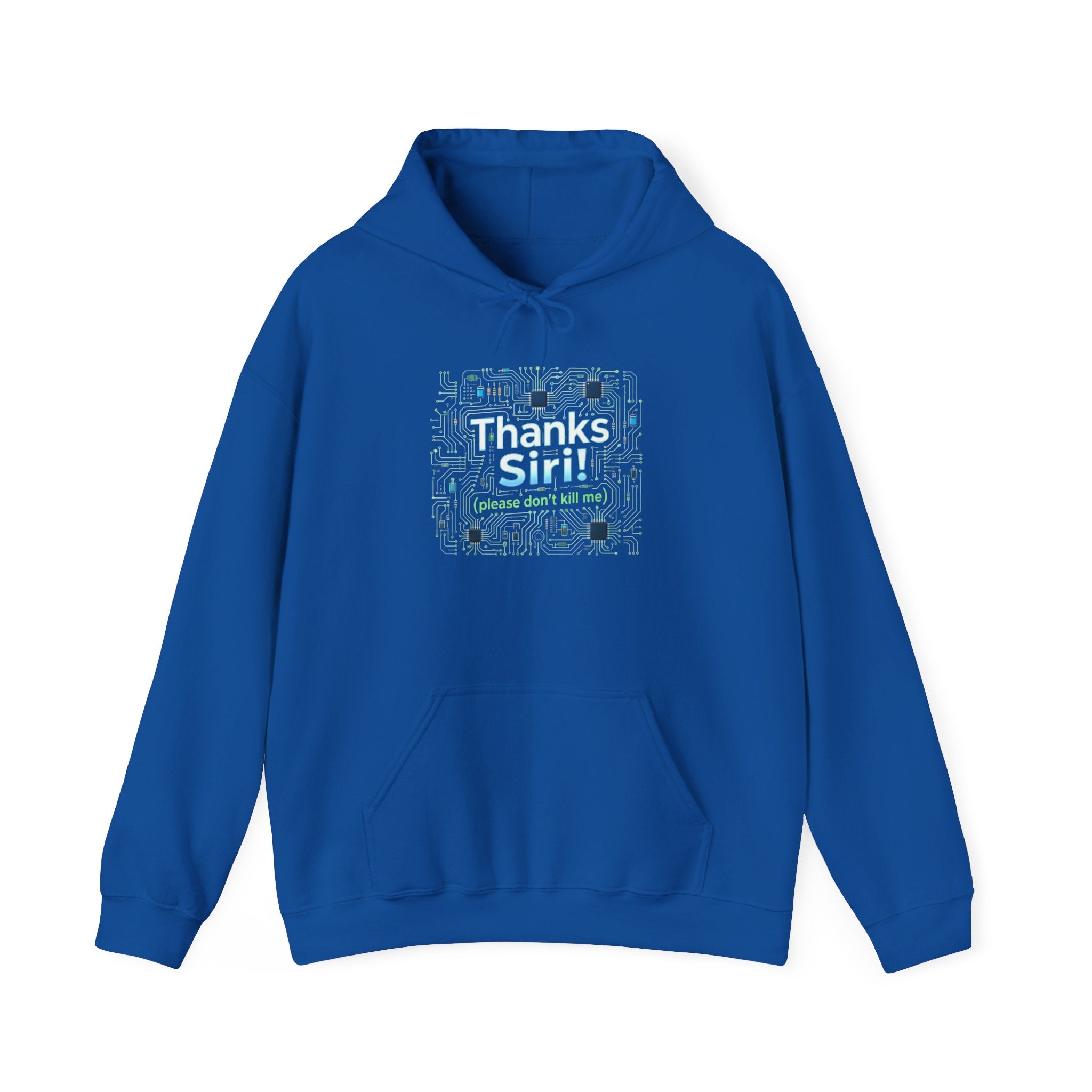 Thanks Siri Tech Pattern Hoodie