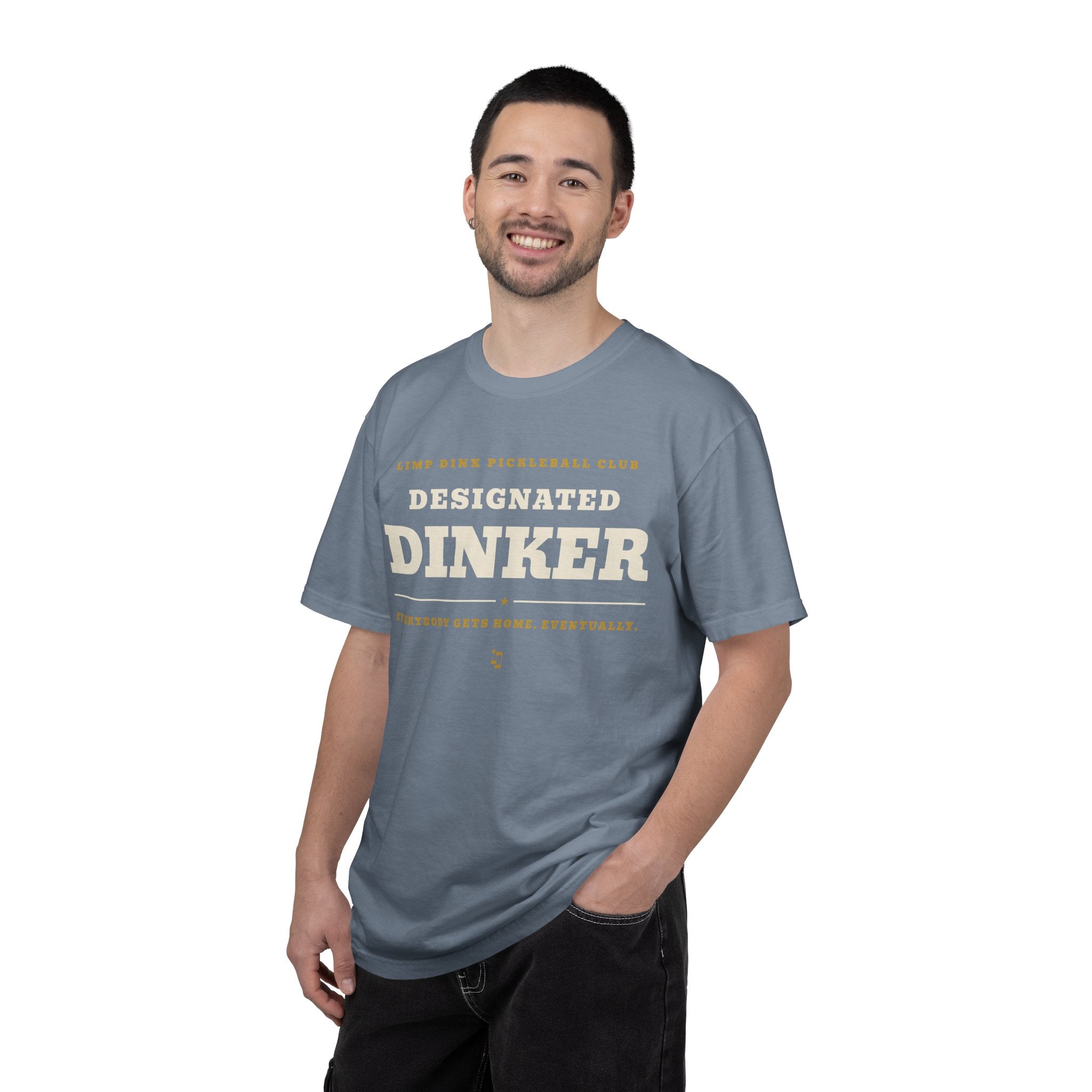Designated Dinker Tee — Limp Dinx Pickleball Club | Funny Pickleball Shirt - Dark Colors
