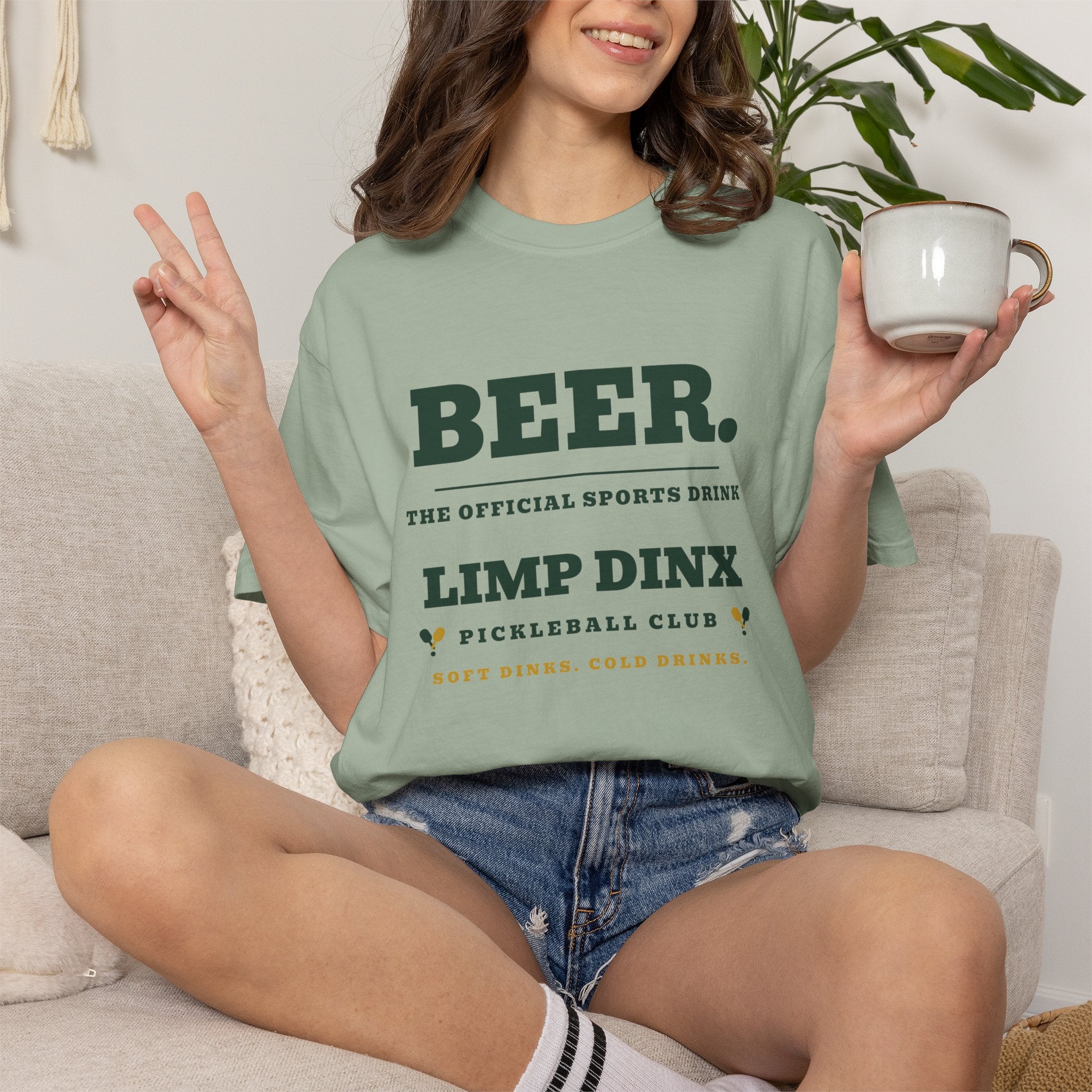 Beer. The Official Sports Drink Tee — Limp Dinx Pickleball Club | Funny Pickleball Shirt