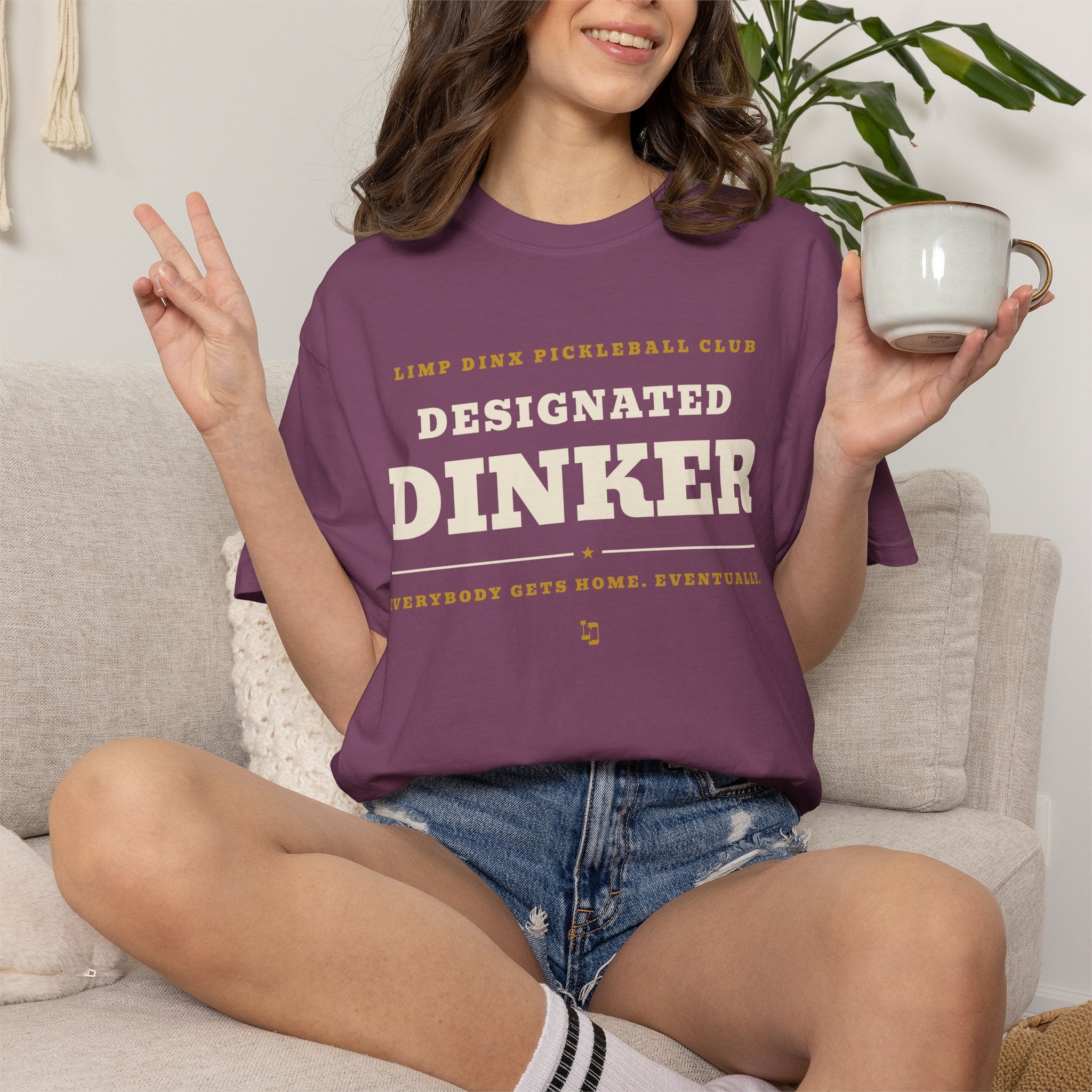 Designated Dinker Tee — Limp Dinx Pickleball Club | Funny Pickleball Shirt - Dark Colors