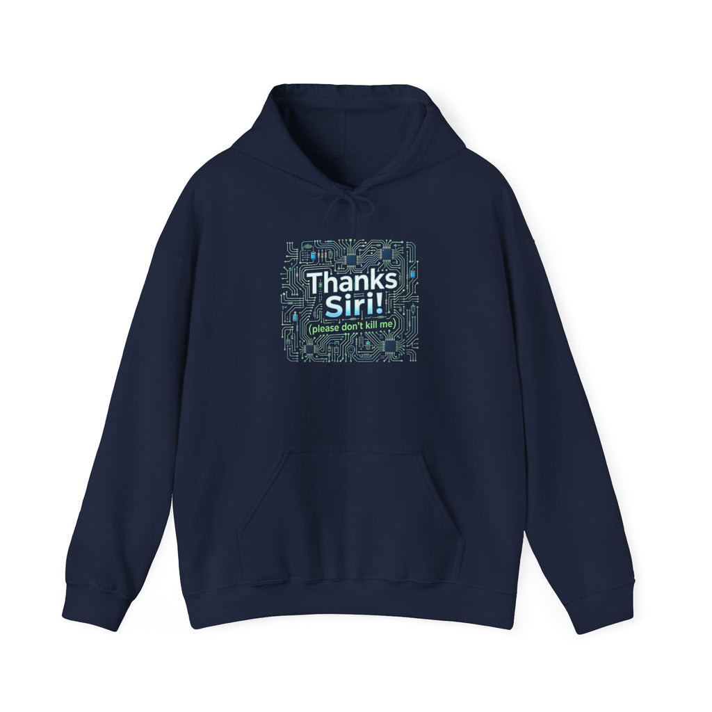 Thanks Siri Tech Pattern Hoodie